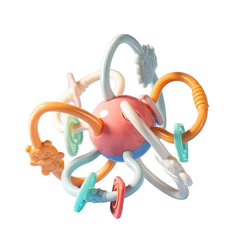 Baby Rattle Teether Educational Sensory Toy