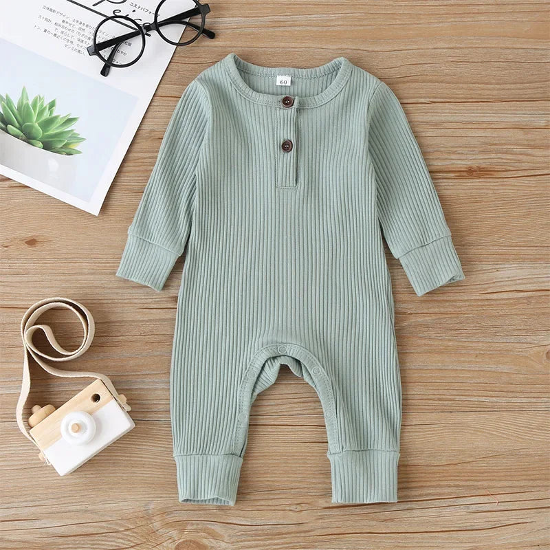 Autumn Baby Boys Girls Cotton Romper Jumpsuit