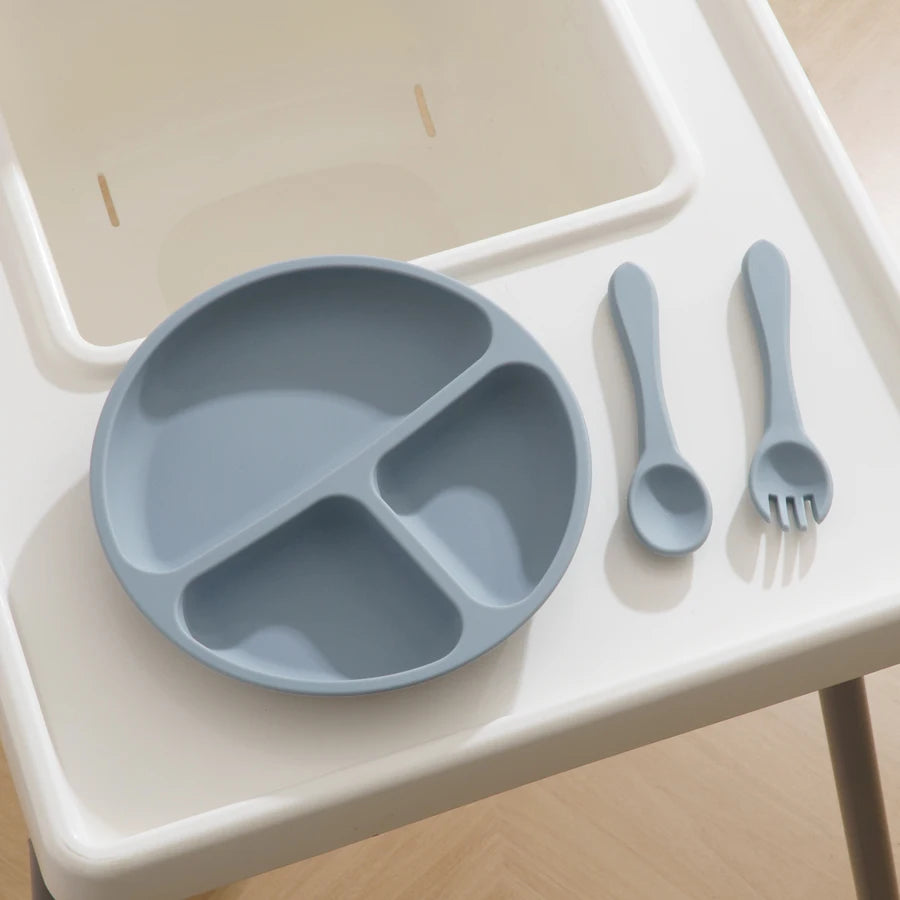 3PCS Silicone Baby Tableware Set
