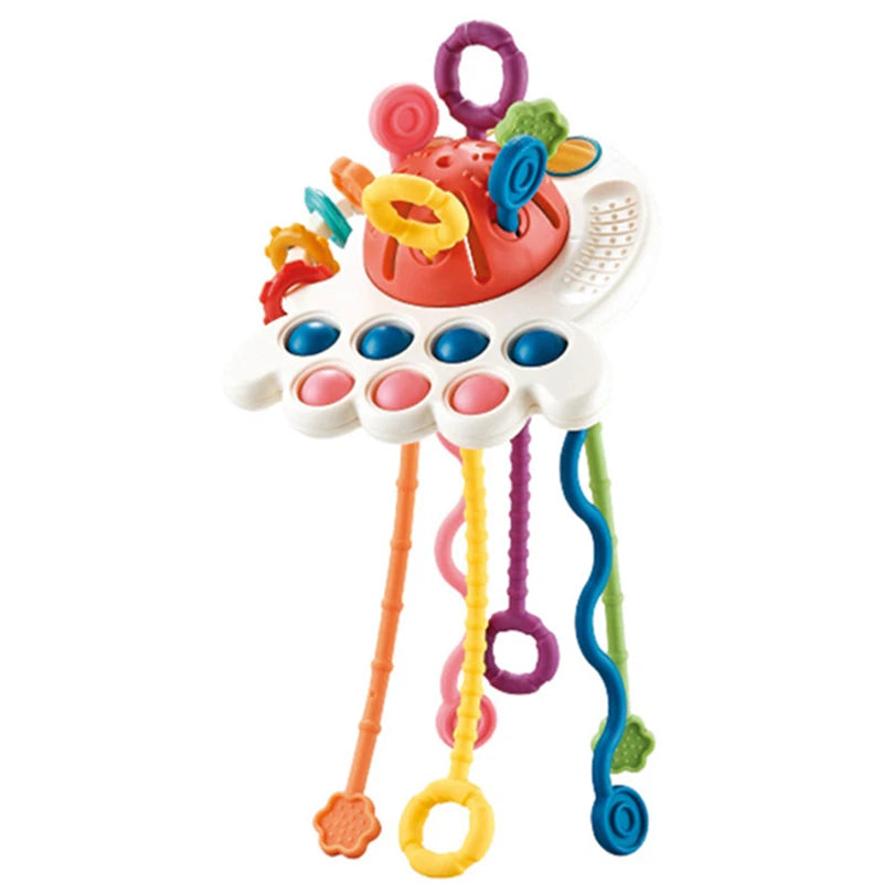 Baby Rattle Teether Educational Sensory Toy