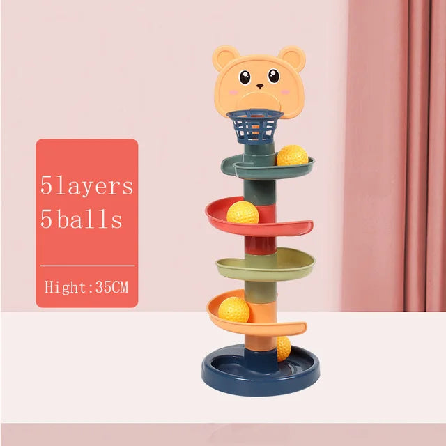 Montessori Rolling Ball Tower Toy