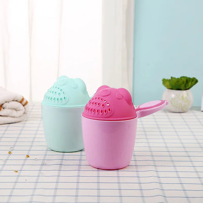 Cartoon Baby Bath Cap Shampoo Cup