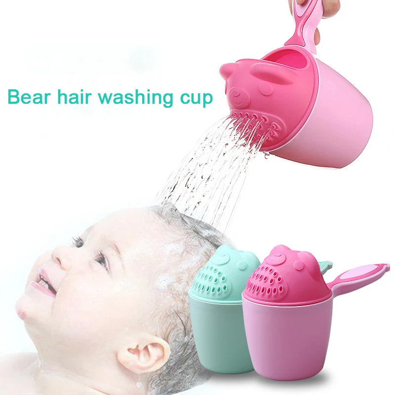 Cartoon Baby Bath Cap Shampoo Cup