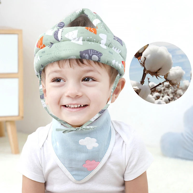 Soft Adjustable Baby Safety Helmet