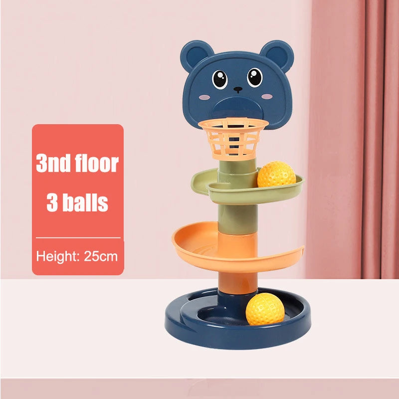 Montessori Baby Rolling Ball Tower Toy