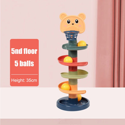 Montessori Baby Rolling Ball Tower Toy