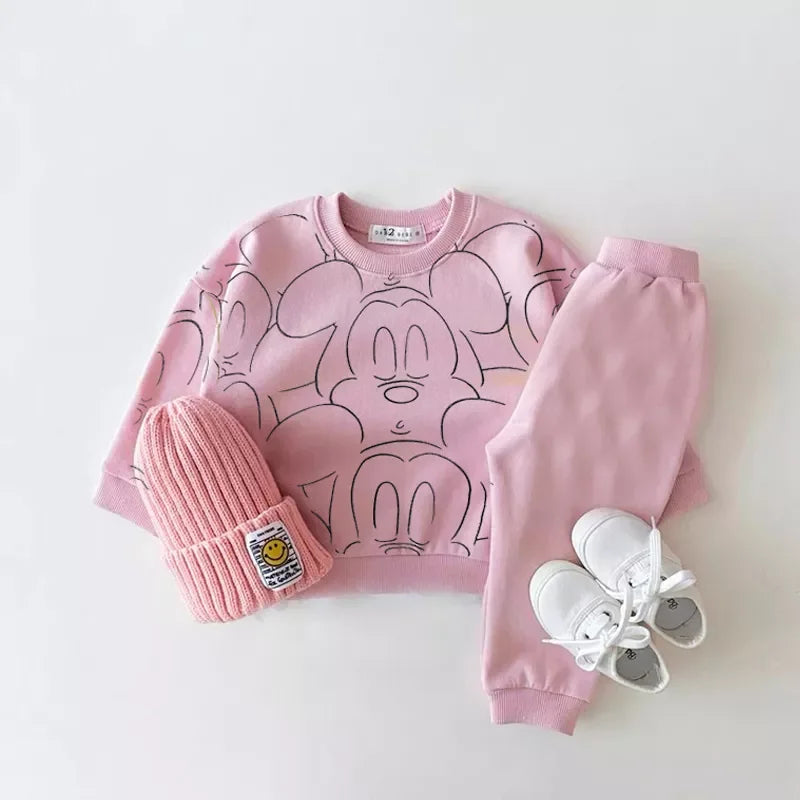 Cartoon Baby Tracksuit and Shorts Set