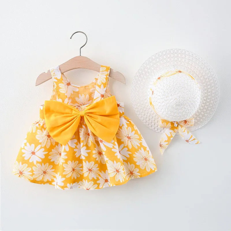 Toddler Summer Cotton Suspender Dress