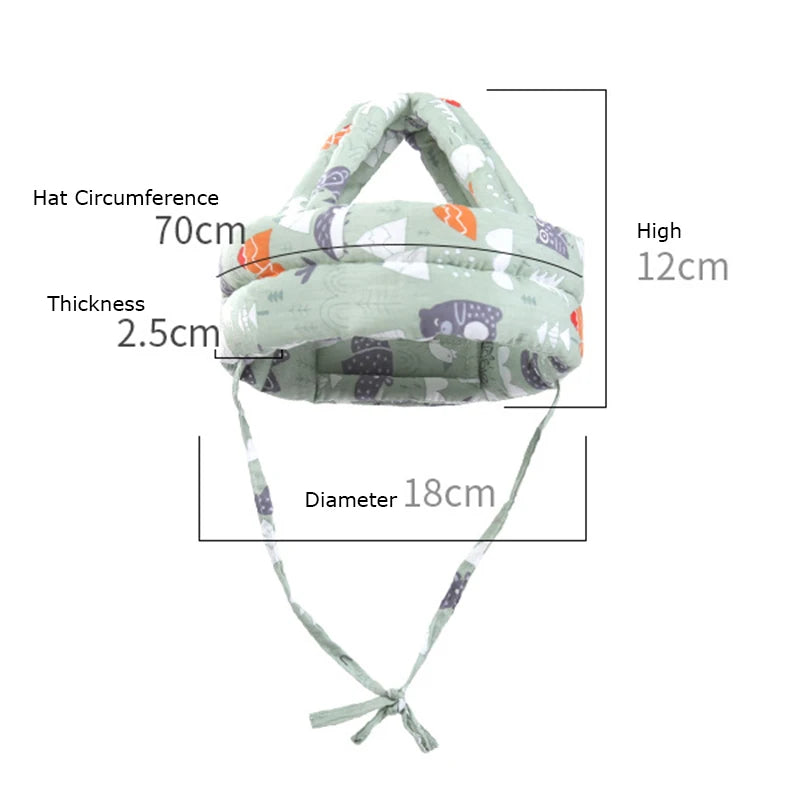 Soft Adjustable Baby Safety Helmet