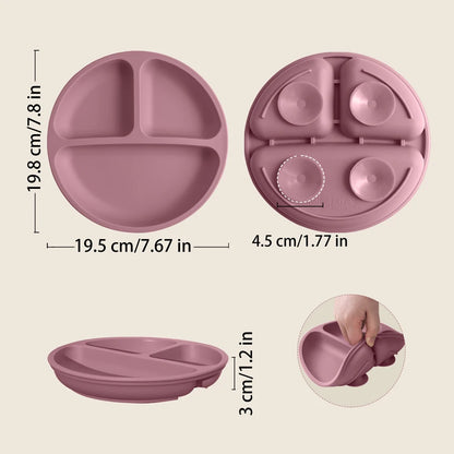 BPA-Free Silicone Suction Plates