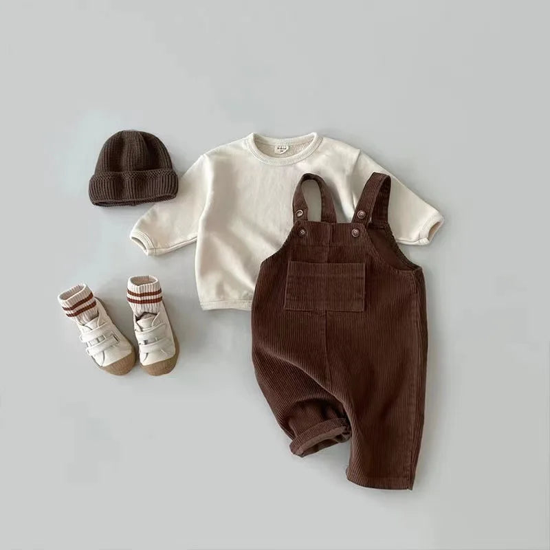 Corduroy Toddler Romper Jumpsuit