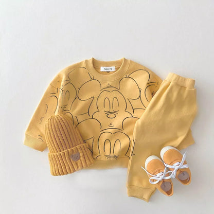 Cartoon Baby Tracksuit and Shorts Set