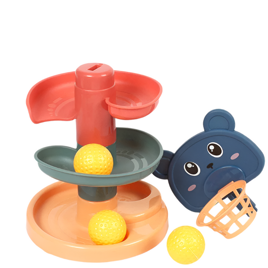 Montessori Baby Rolling Ball Tower Toy