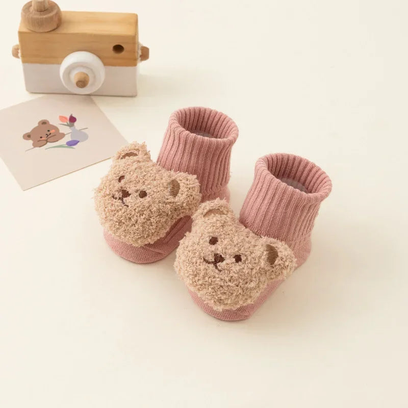 Cute Cartoon Bear Baby Socks