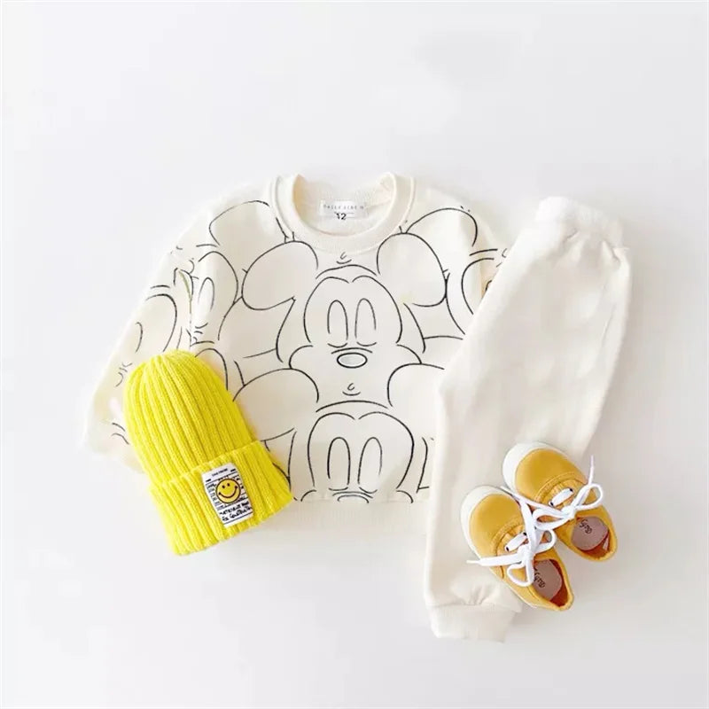 Cartoon Baby Tracksuit and Shorts Set