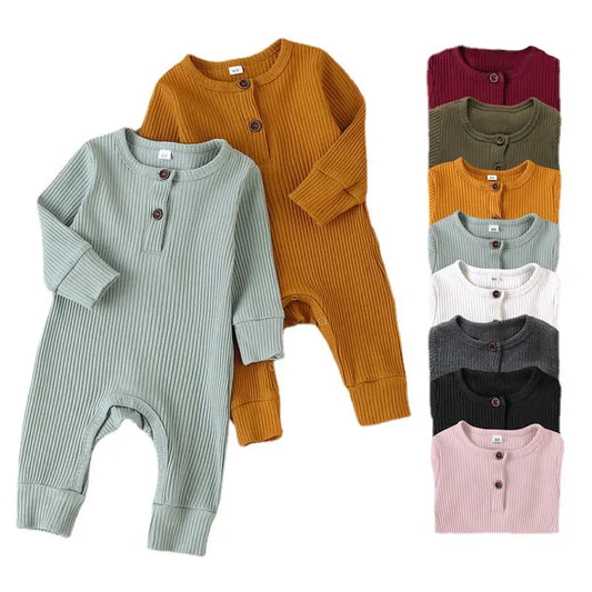 Autumn Baby Boys Girls Cotton Romper Jumpsuit