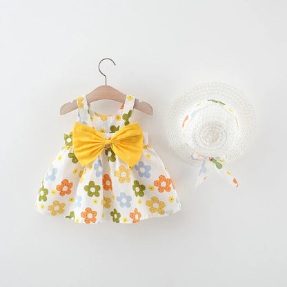 Toddler Summer Cotton Suspender Dress