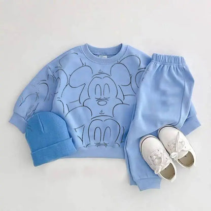 Cartoon Baby Tracksuit and Shorts Set