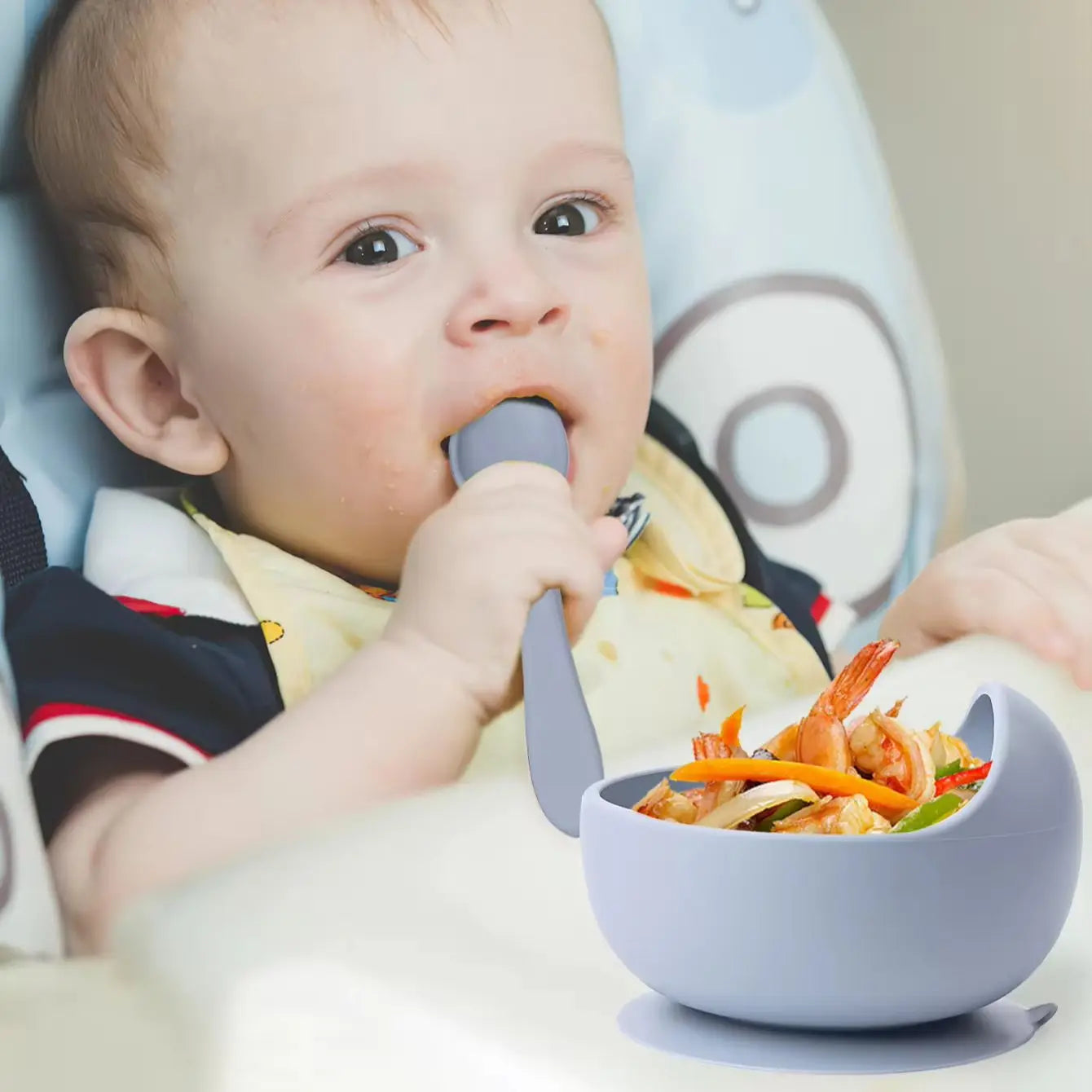 2PC Silicone Baby Sucker Bowls